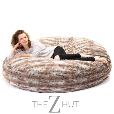 Jaxx 6 Foot Cocoon - 2-in-1 Convertible Bean Bag Bed & Large Bean Bag Chair for Adults, Charcoal THE Z HUT