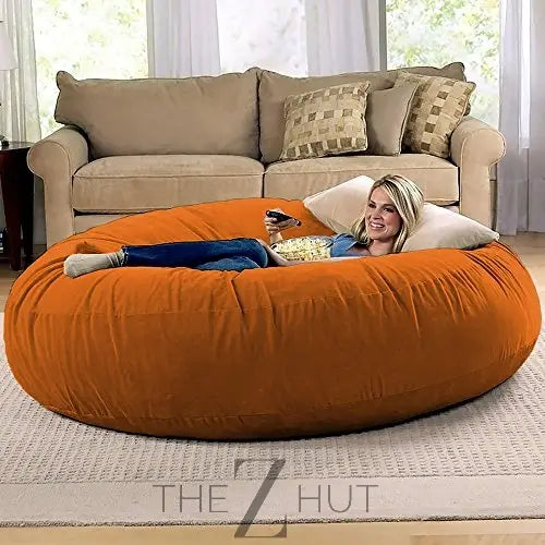 Jaxx 6 Foot Cocoon - 2-in-1 Convertible Bean Bag Bed & Large Bean Bag Chair for Adults, Charcoal THE Z HUT