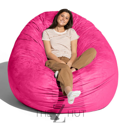Jaxx 6 Foot Cocoon - 2-in-1 Convertible Bean Bag Bed & Large Bean Bag Chair for Adults, Charcoal THE Z HUT