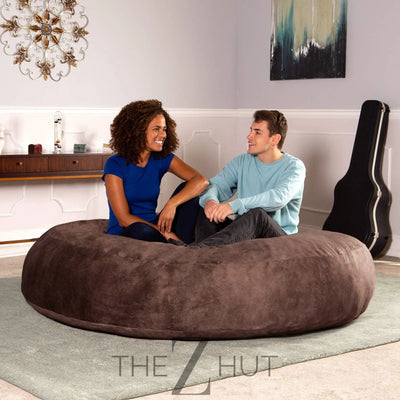 Jaxx 6 Foot Cocoon - 2-in-1 Convertible Bean Bag Bed & Large Bean Bag Chair for Adults, Charcoal THE Z HUT