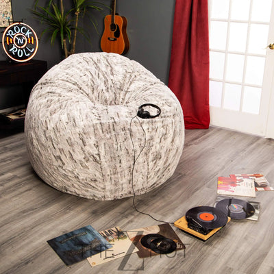 Jaxx 6 Foot Cocoon - 2-in-1 Convertible Bean Bag Bed & Large Bean Bag Chair for Adults, Charcoal THE Z HUT