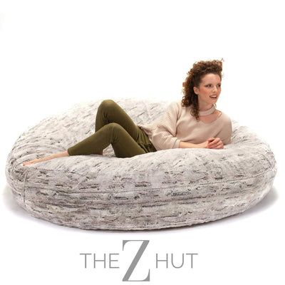 Jaxx 6 Foot Cocoon - 2-in-1 Convertible Bean Bag Bed & Large Bean Bag Chair for Adults, Charcoal THE Z HUT