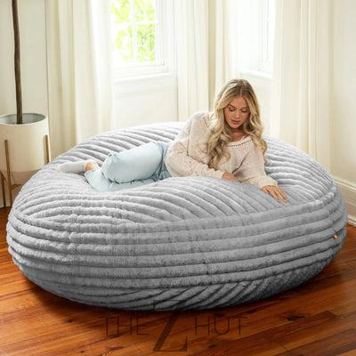 Jaxx 6 Foot Cocoon - 2-in-1 Convertible Bean Bag Bed & Large Bean Bag Chair for Adults, Charcoal THE Z HUT