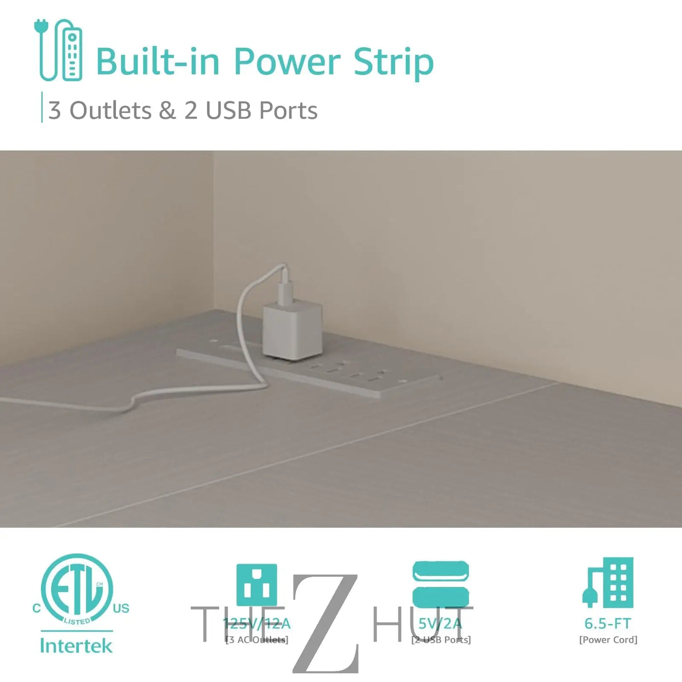 Lufeiya White L Shaped Computer Desk with Drawers & Storage Shelves, 47 Inch Corner Reversible Desk with Power Outlet for Home Office Bedroom, L-Shaped Teen PC Desks with Fabric Drawer, White THE Z HUT