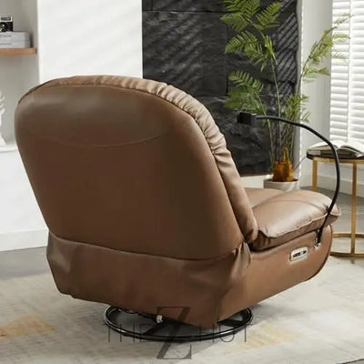 Oversized Electric Recliner Chair, 270 Swivel Rocking Glider Rocker for Adults Modern Ergonomic Lounge Chair Living Room with Phone Stand & Smart Voice Control Theater Seating infinity Picks