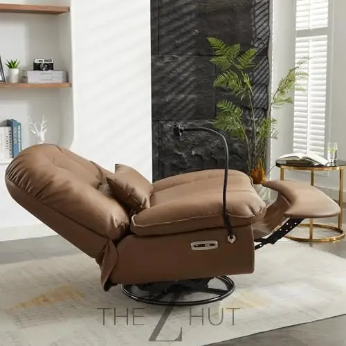 Oversized Electric Recliner Chair, 270 Swivel Rocking Glider Rocker for Adults Modern Ergonomic Lounge Chair Living Room with Phone Stand & Smart Voice Control Theater Seating infinity Picks