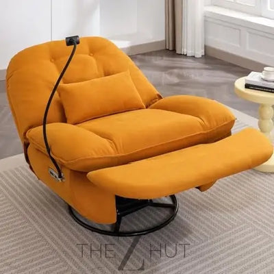 Oversized Electric Recliner Chair, 270 Swivel Rocking Glider Rocker for Adults Modern Ergonomic Lounge Chair Living Room with Phone Stand & Smart Voice Control Theater Seating infinity Picks