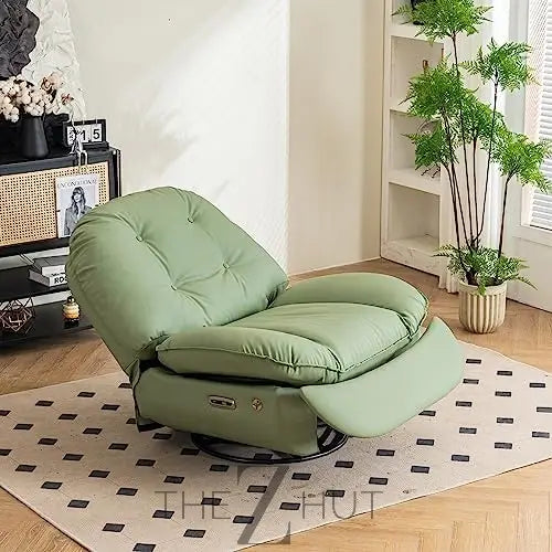 Oversized Electric Recliner Chair, 270 Swivel Rocking Glider Rocker for Adults Modern Ergonomic Lounge Chair Living Room with Phone Stand & Smart Voice Control Theater Seating infinity Picks