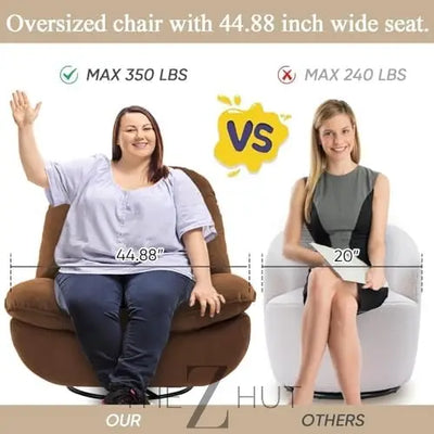 Oversized Electric Recliner Chair, 270 Swivel Rocking Glider Rocker for Adults Modern Ergonomic Lounge Chair Living Room with Phone Stand & Smart Voice Control Theater Seating infinity Picks