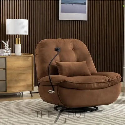 Oversized Electric Recliner Chair, 270 Swivel Rocking Glider Rocker for Adults Modern Ergonomic Lounge Chair Living Room with Phone Stand & Smart Voice Control Theater Seating infinity Picks