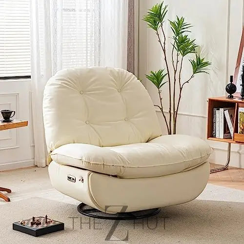 Oversized Electric Recliner Chair, 270 Swivel Rocking Glider Rocker for Adults Modern Ergonomic Lounge Chair Living Room with Phone Stand & Smart Voice Control Theater Seating infinity Picks