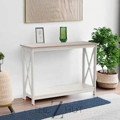 PHI VILLA End Table Living Room Set of 2 - Farmhouse Bed Side Table Nightstands for Bedroom, Ivory White Small Side Table THE Z HUT
