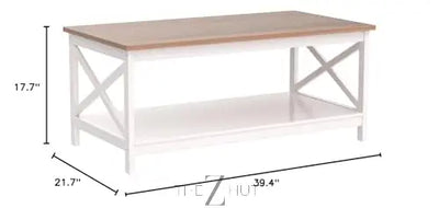 PHI VILLA End Table Living Room Set of 2 - Farmhouse Bed Side Table Nightstands for Bedroom, Ivory White Small Side Table THE Z HUT