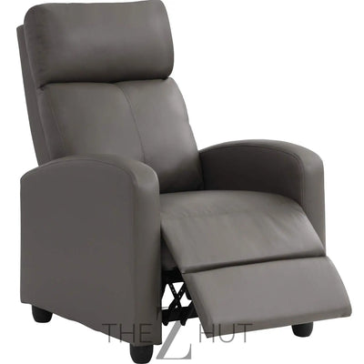 Recliner Chair for Living Room Massage Reading Sofa Home Theater Seating Modern Reclining Easy Lounge with PU Leather Padded Seat Backrest (Black) THE Z HUT