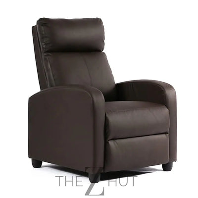 Recliner Chair for Living Room Massage Reading Sofa Home Theater Seating Modern Reclining Easy Lounge with PU Leather Padded Seat Backrest (Black) THE Z HUT