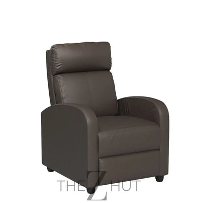 Recliner Chair for Living Room Massage Reading Sofa Home Theater Seating Modern Reclining Easy Lounge with PU Leather Padded Seat Backrest (Black) THE Z HUT
