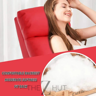Recliner Chair for Living Room Massage Reading Sofa Home Theater Seating Modern Reclining Easy Lounge with PU Leather Padded Seat Backrest (Black) THE Z HUT