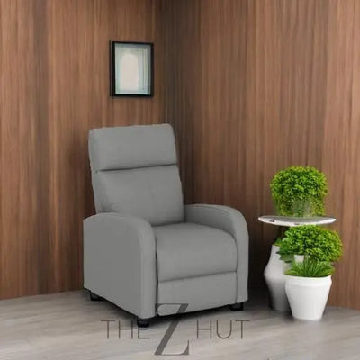Recliner Chair for Living Room Massage Reading Sofa Home Theater Seating Modern Reclining Easy Lounge with PU Leather Padded Seat Backrest (Black) THE Z HUT