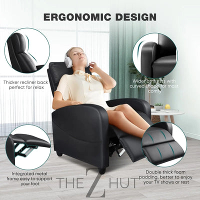 Swivel Rocking Recliner Chair with Extra Large Footrest High Back, Upholstered Glider Nursery Chair for Living Room, Bedroom & Nursery, Comfortable Deep Seat for Relaxation, Grey THE Z HUT