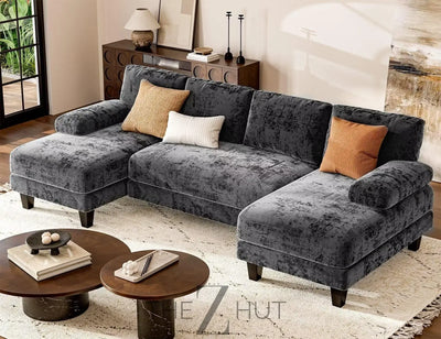 Txtin's U Shaped Sectional Couches for Living Room, 111 Inch Modular Sofa with Double Chaise, Large Lounge Couch for Apartment,Grey THE Z HUT