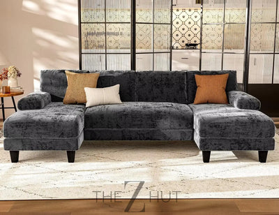 Txtin's U Shaped Sectional Couches for Living Room, 111 Inch Modular Sofa with Double Chaise, Large Lounge Couch for Apartment,Grey THE Z HUT