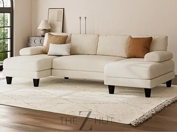 Txtin's U Shaped Sectional Couches for Living Room, 111 Inch Modular Sofa with Double Chaise, Large Lounge Couch for Apartment,Grey THE Z HUT