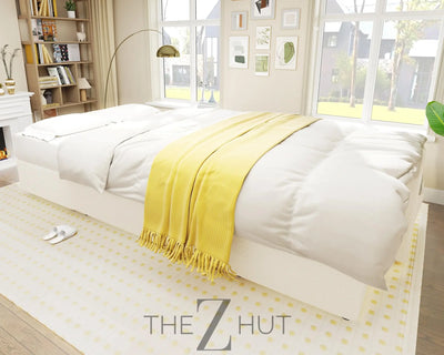 VanAcc Sleeper Sofa, Sofa Bed- 2 in 1 Pull Out Couch Bed with Storage Chaise for Living Room, White Sherpa Couch THE Z HUT