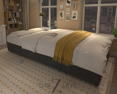 VanAcc Sleeper Sofa, Sofa Bed- 2 in 1 Pull Out Couch Bed with Storage Chaise for Living Room, White Sherpa Couch THE Z HUT