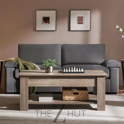 Yaheetech Wooden Coffee Table, Lift Top Coffee Table with Large Hidden Storage Shelf, Lift Tabletop Dining Tables for Living Room, Home Small Space, 38.6in, Black THE Z HUT