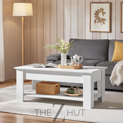 Yaheetech Wooden Coffee Table, Lift Top Coffee Table with Large Hidden Storage Shelf, Lift Tabletop Dining Tables for Living Room, Home Small Space, 38.6in, Black THE Z HUT
